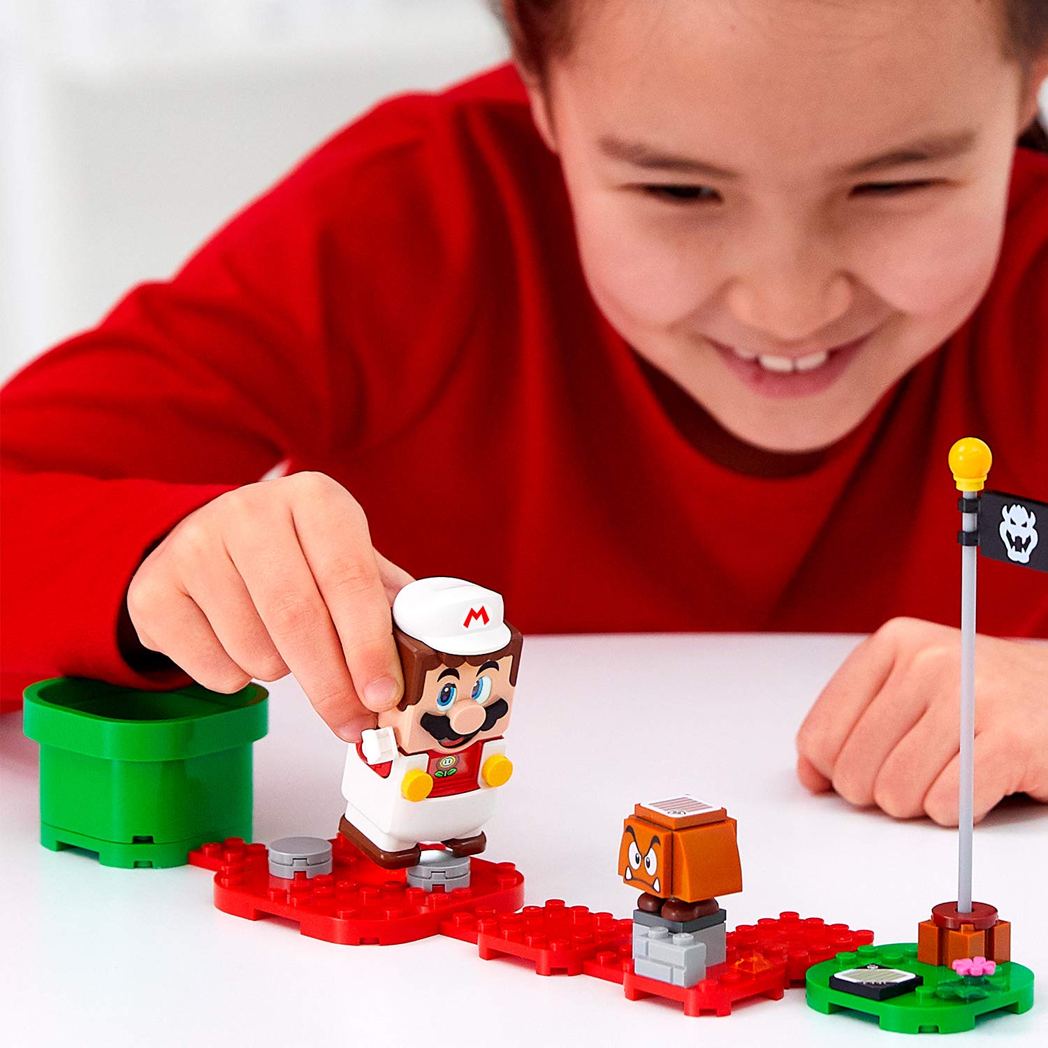 LEGO Super Mario Fire Mario Power-Up Pack 71370; Building Kit for Creative Kids to Power Up The Mario Figure in The Adventures with Mario Starter Course (71360) Playset (11 Pieces)