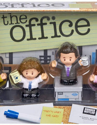 Fisher-Price Little People Collector The Office Figure Set, 4 character figures from the American TV show in a giftable package for fans ages 1-101 years
