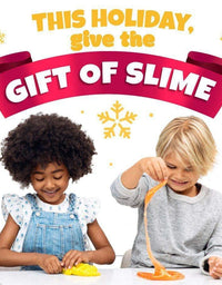 Slime Kit DIY Toy Stocking Stuffer Fidget Gift for Kids Girls Boys Ages 5-12, Glow in Dark Glitter Slime Making Kit - Figit Supplies w Foam Beads Balls, 18 Mystery Box Containers filled Crystal Powder

