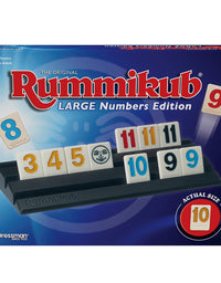 Pressman Rummikub Large Numbers Edition - The Original Rummy Tile Game Blue, 5"
