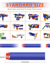 SOJUFOG 200 Nerf N Strike Blaster Compatible Dart Bullets,200Pcs Nerf Bullet Refill Darts Premium Foam Bullets Pack Compatible for Nerf N-Strike Elite Guns

