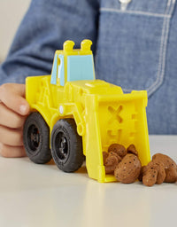 Play-Doh Wheels Excavator and Loader Toy Construction Trucks with Non-Toxic Sand Buildin' Compound Plus 2 Additional Colors (Amazon Exclusive)
