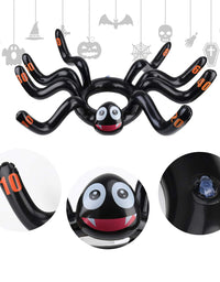 Halloween Games, Huge Inflatable Spider Witch Hat Ring Toss,Halloween Party Games for Kids Adults,Halloween Party Favor Game Toys Outdoor Activities Game Spider.
