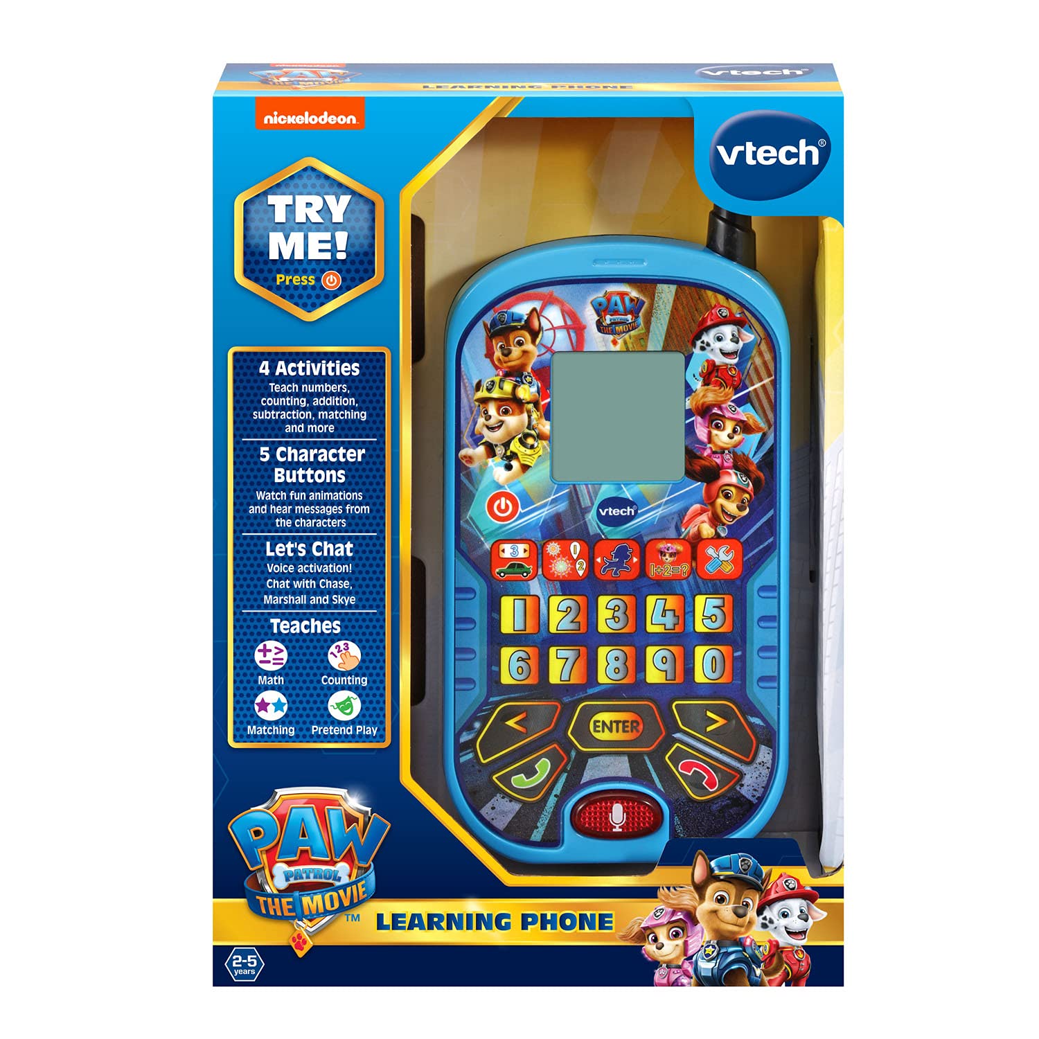 VTech PAW Patrol - The Movie: Learning Phone , Blue