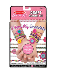 Melissa & Doug On the Go Friendship Bracelet Craft Set (Makes 10+ Bracelets)
