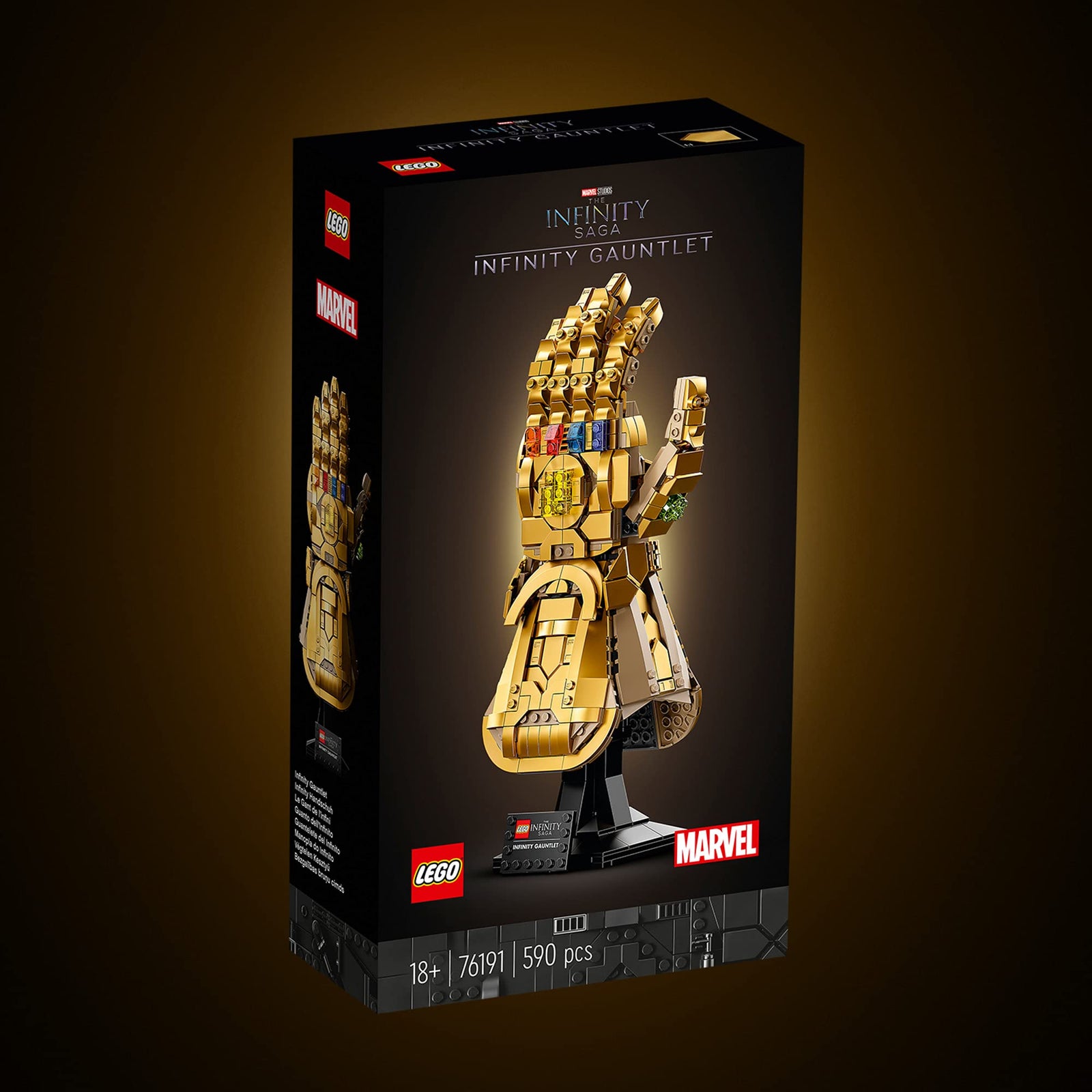 LEGO Marvel Infinity Gauntlet 76191 Collectible Building Kit; Thanos Right Hand Gauntlet Model with Infinity Stones (590 Pieces)