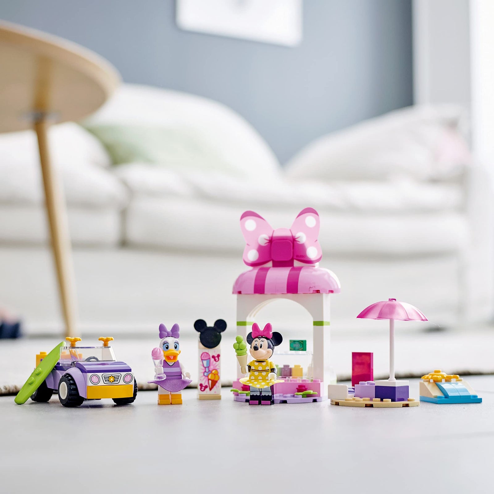 LEGO Disney Mickey and Friends Minnie Mouse’s Ice Cream Shop 10773 Building Kit; Fun Toy That Makes The Best Gift; New 2021 (100 Pieces)