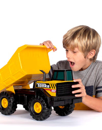 Tonka Steel Classics Mighty Dump Truck, Toy Truck, Real Steel Construction, Ages 3 and Up, Frustration-Free Packaging (FFP)
