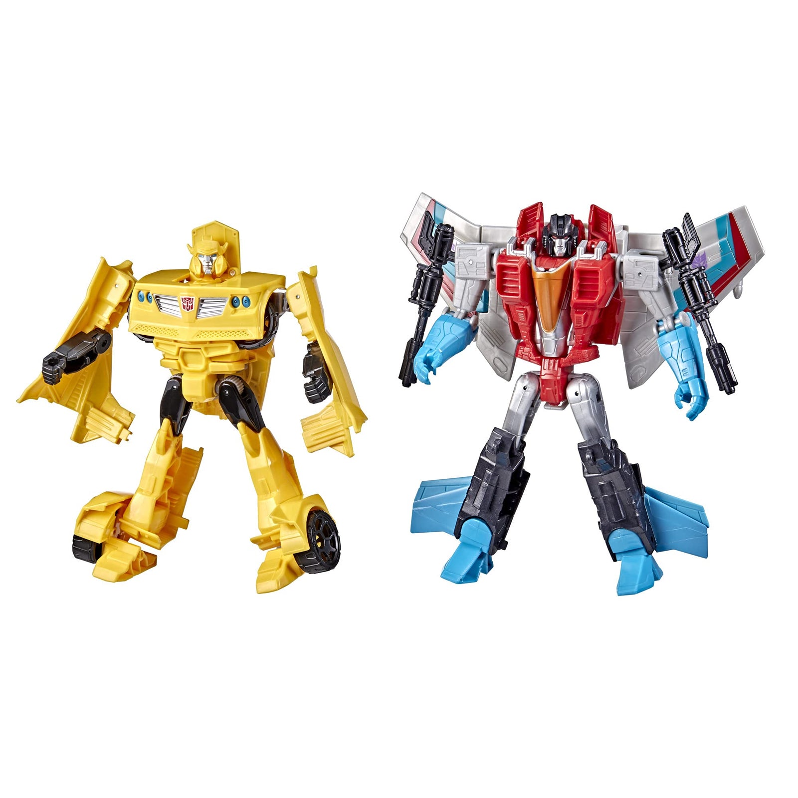 Transformers Toys Heroes and Villains Bumblebee and Starscream 2-Pack Action Figures - for Kids Ages 6 and Up, 7-inch