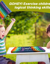Big Pop Game Fidget Toy, Pop Rainbow Chess Board Fidget Popper Toy, Push Bubble Fidget Sensory Toy for Kids, Autism Stress Relief Toy for ADHA
