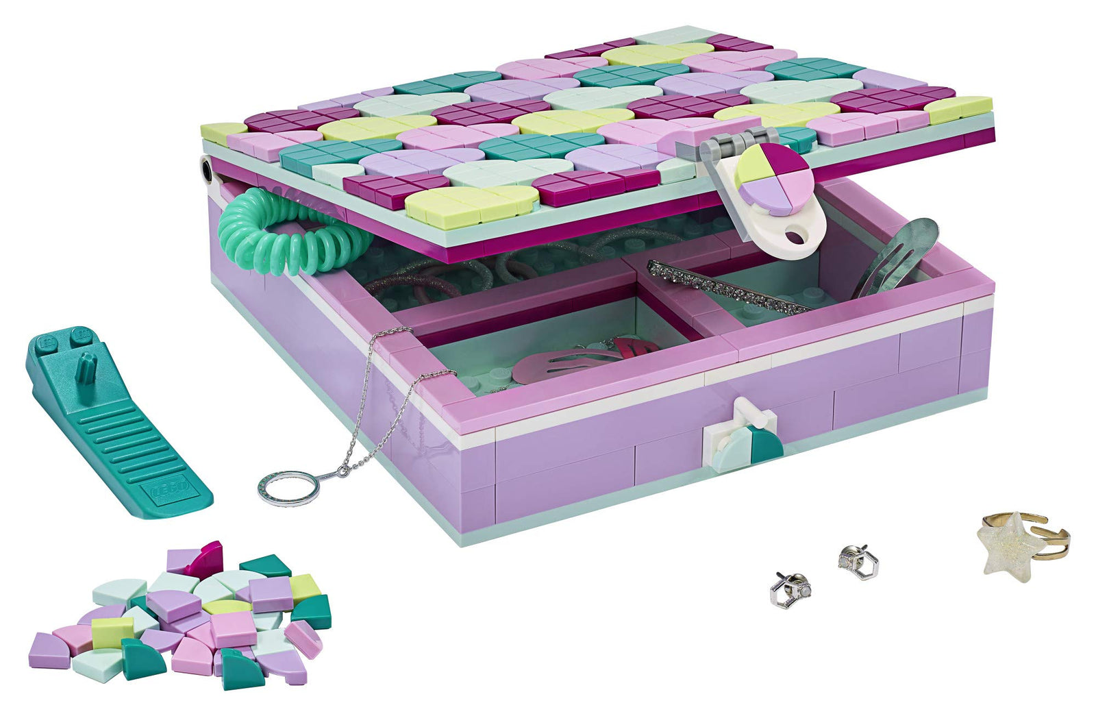 LEGO DOTS Jewelry Box 41915 Craft Decorations Art Kit, for Kids Who are Into Cool Arts and Crafts, A Great Entrance into Unique Arts and Crafts Toys for Kids (374 Pieces)