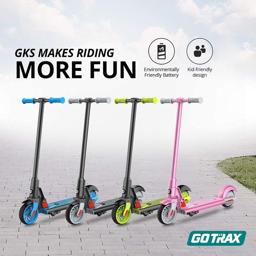 Gotrax GKS Electric Scooter for Kids Age of 6-12, Kick-Start Boost and Gravity Sensor Kids Electric Scooter, 6" Wheels UL Certified E Scooter