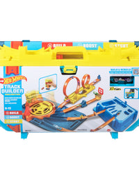 Hot Wheels Track Builder Unlimited Rapid Launch Builder Box, All-In-One Building & Stunting Kit with Track Pieces & Accessories & Storage Container, Gift for Kids 6 Years & Up
