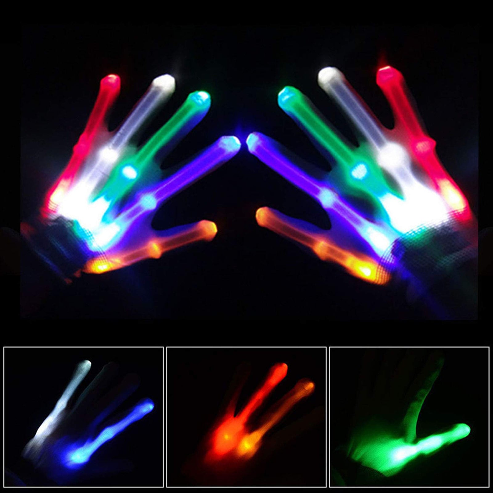 ATOPDREAM Cool Fun Toys for 3-12 Year Old Boys Girls, Flashing LED Light Gloves Glow Gloves Autism Toys for Age 3-12 Boys Girls Birthdays Halloween Christmas Carnival Gifts