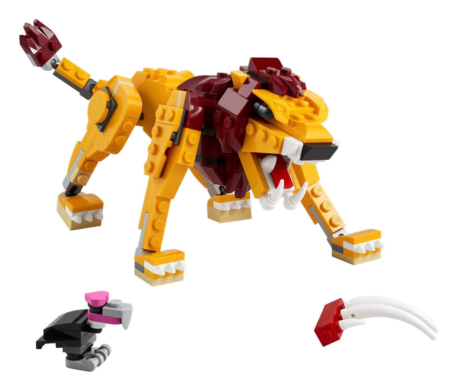 LEGO Creator 3in1 Wild Lion 31112 3in1 Toy Building Kit Featuring Animal Toys for Kids, New 2021 (224 Pieces)