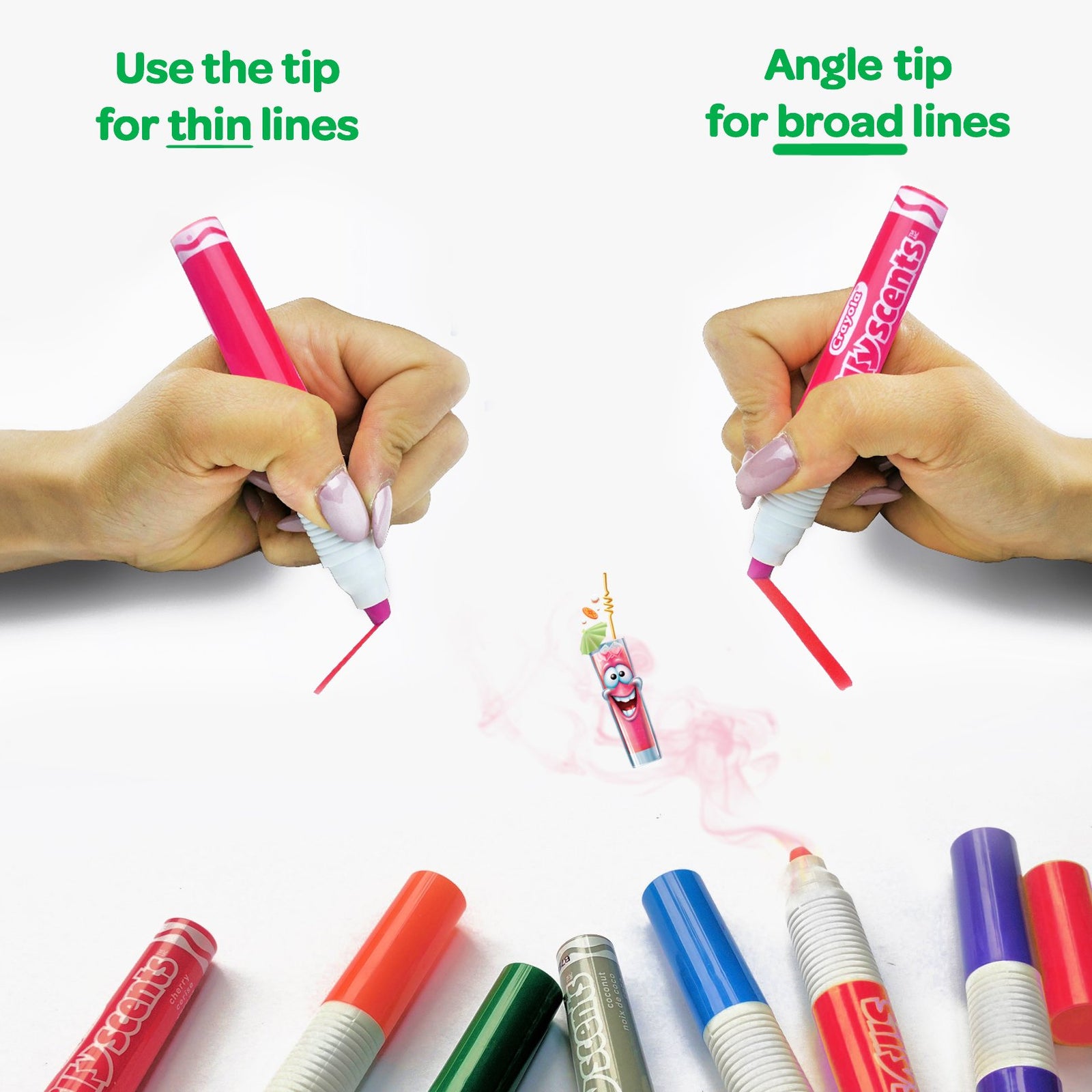 Crayola Silly Scents Scented Markers, Washable Markers, 12 Count, Gift for Kids