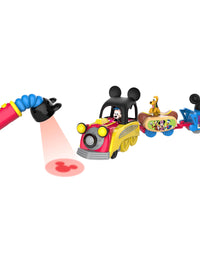 Mickey Mouse Disney Junior Funhouse Light The Way Train, Musical Toy Train Set with Controller, Preschool, Amazon Exclusive , by Just Play
