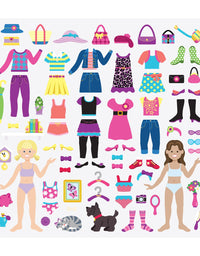 Melissa & Doug Puffy Sticker Activity Books Set: Dress-Up, Princess, Mermaid - 208 Reusable Stickers
