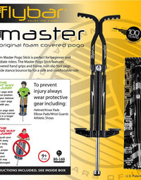 Flybar Foam Master Pogo Stick For Kids Boys & Girls Ages 9 & Up, 80 to 160 Lbs - Fun Quality Pogostick By The Original Pogo Stick Company

