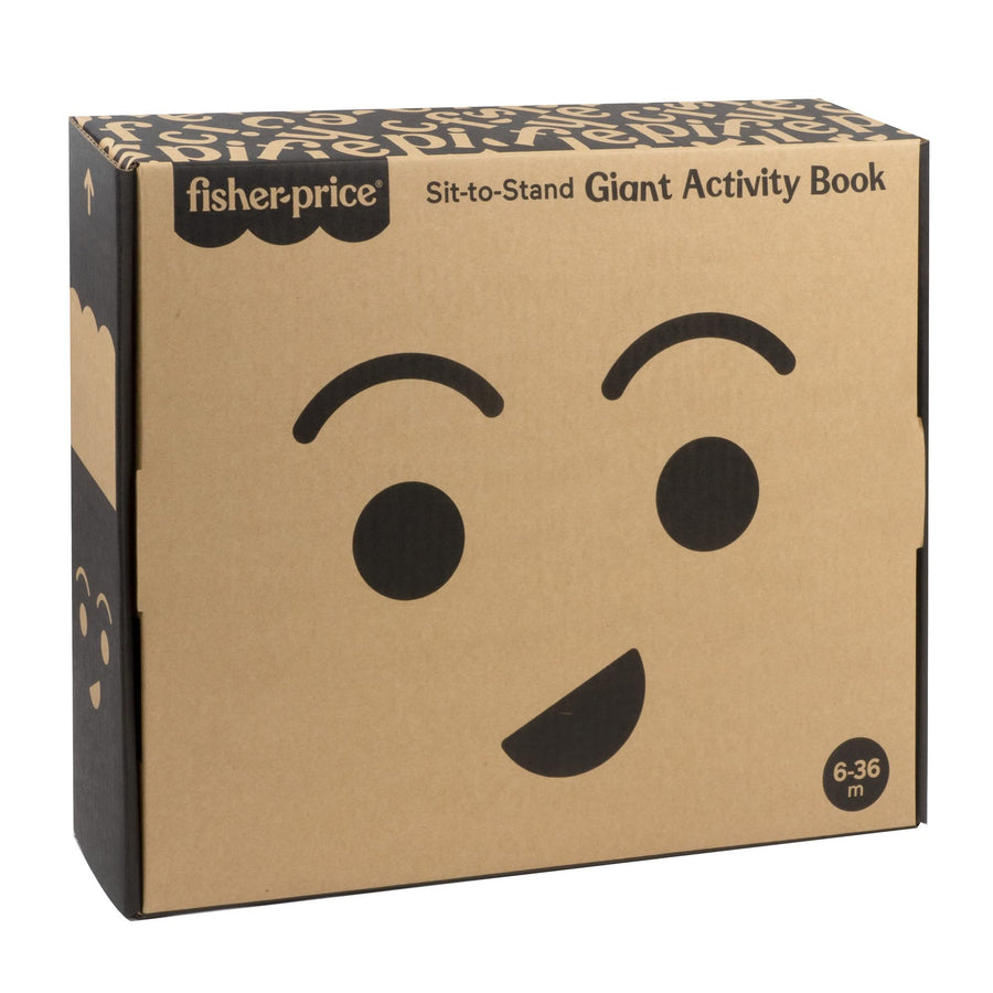 Fisher-Price Sit-to-Stand Giant Activity Book, Electronic Learning Toy and Activity Center for Infants and Toddlers Ages 6 Months to 3 Years