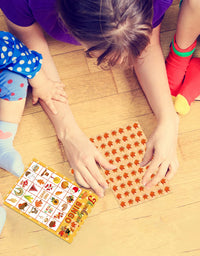 Fancy Land Thanksgiving Bingo Game 24 Players for Kids Holiday Party Craft Supplies
