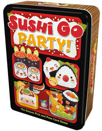 Sushi Go Party! - The Deluxe Pick & Pass Card Game by Gamewright, Multicolored
