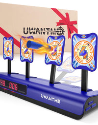UWANTME Electronic Shooting Target Scoring Auto Reset Digital Targets for Nerf Guns Toys, Ideal Gift Toy for Kids-Boys & Girls
