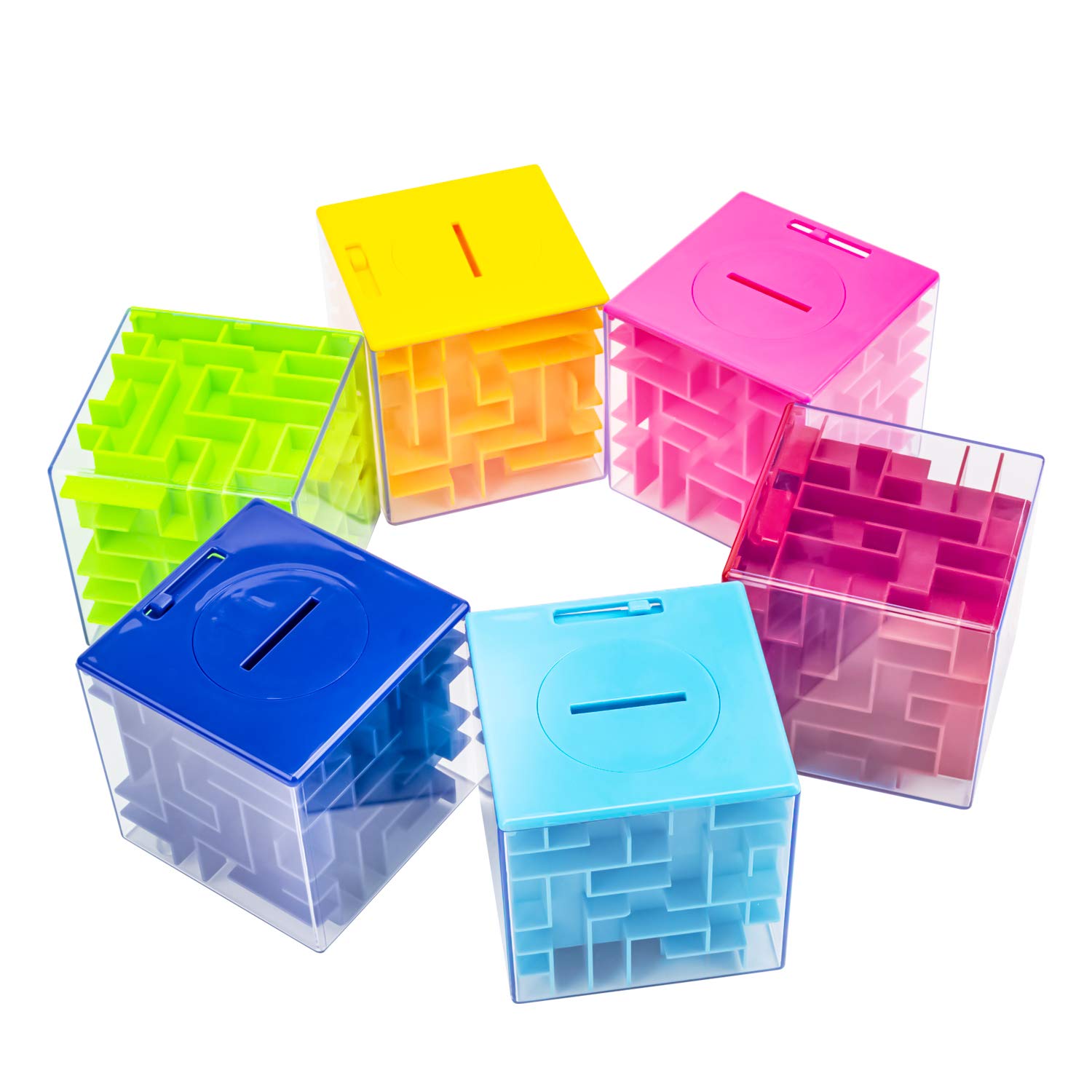 6 Pack Money Maze Puzzle Gift Boxes, A Fun Unique Way to Give Gifts for People You Love, Great for Kids and Adults