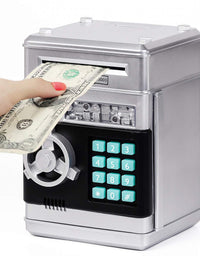 Refasy Piggy Bank Cash Coin Can ATM Bank Electronic Coin Money Bank for Kids-Hot Gift
