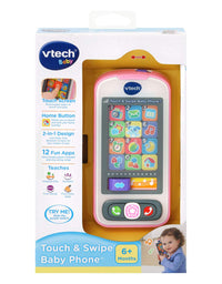 VTech Touch and Swipe Baby Phone, Pink
