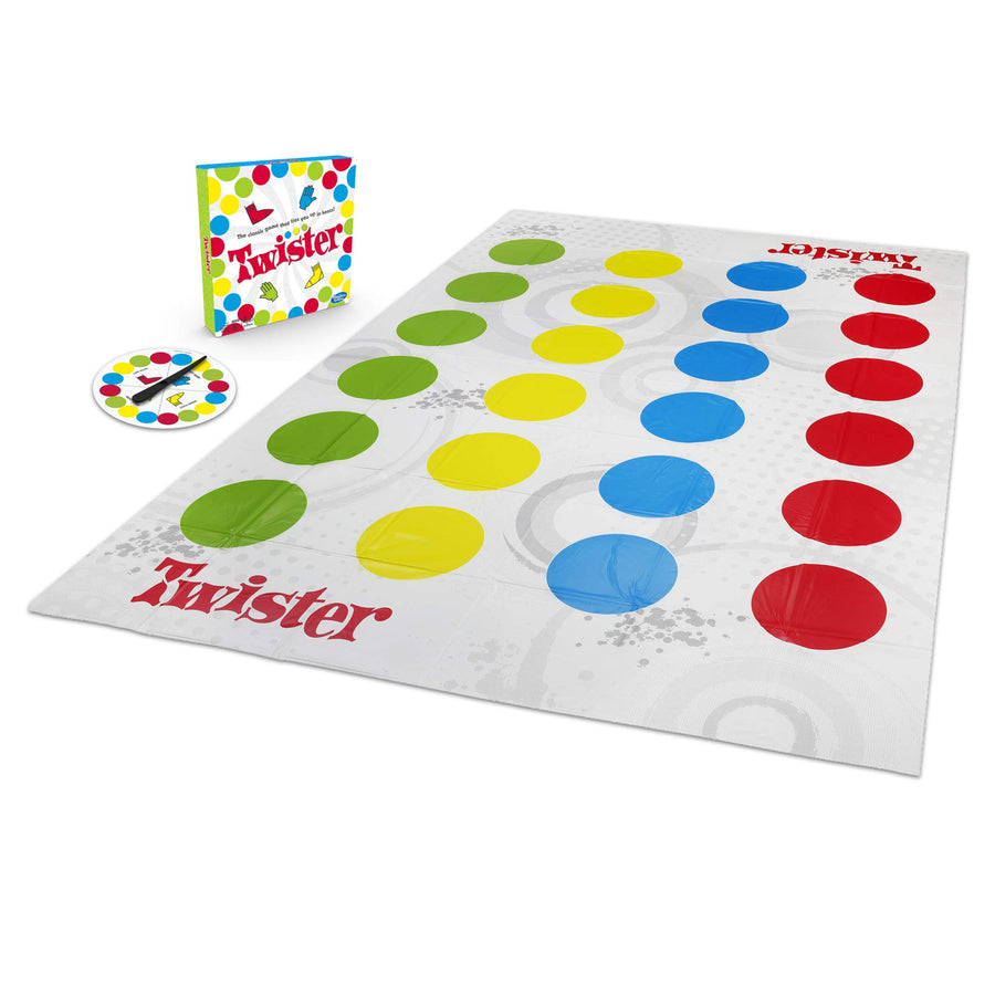 Twister Game, Party Game, Classic Board Game for 2 or More Players, Indoor and Outdoor Game for Kids 6 and Up, Packaging may vary