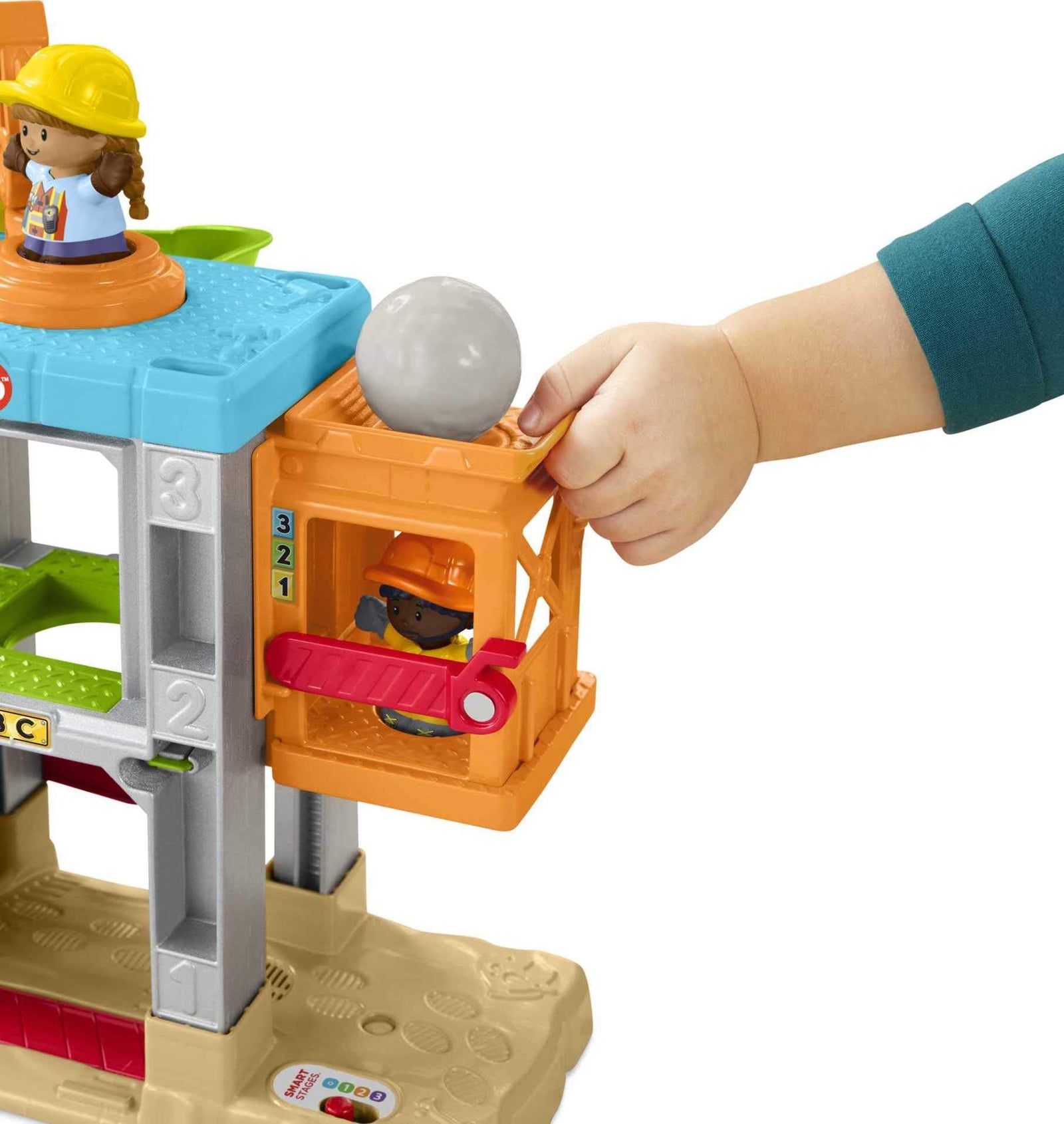 Fisher-Price Little People Load Up ‘n Learn Construction Site, Musical playset with Dump Truck for Toddlers and Preschool Kids Ages 1 ½ to 5 Years