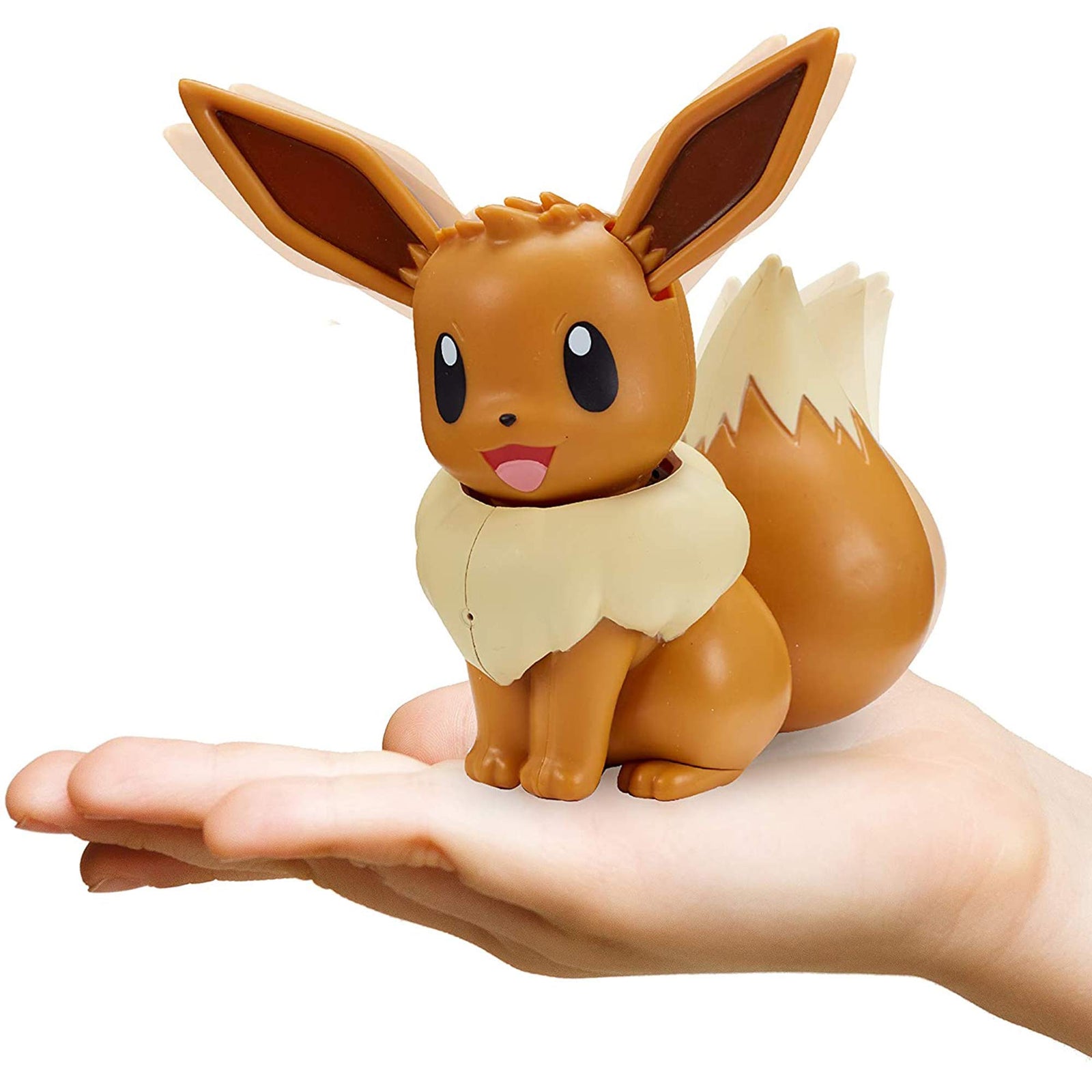 Pokemon Electronic & Interactive My Partner Eevee - Reacts to Touch & Sound, Over 50 Different Interactions with Movement and Sound - Eevee Dances, Moves & Speaks - Gotta Catch ‘Em All , Brown