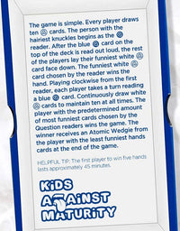 Kids Against Maturity: Card Game for Kids and Families, Super Fun Hilarious for Family Party Game Night
