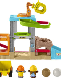 Fisher-Price Little People Load Up ‘n Learn Construction Site, Musical playset with Dump Truck for Toddlers and Preschool Kids Ages 1 ½ to 5 Years
