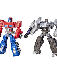 Transformers Toys Heroes and Villains Optimus Prime and Megatron 2-Pack Action Figures - for Kids Ages 6 and Up, 7-inch

