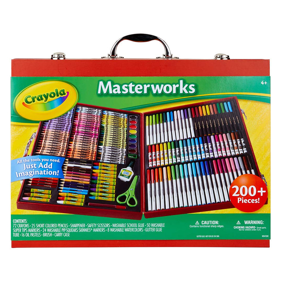 Crayola Masterworks Art Case, Over 200 Piece, Gift for Kids, Age 4, 5, 6, 7