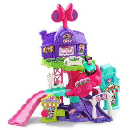 VTech Go! Go! Smart Wheels - Disney Minnie Mouse Around Town Playset,Pink