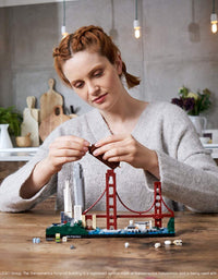 LEGO Architecture Skyline Collection 21043 San Francisco Building Kit Includes Alcatraz Model, Golden Gate Bridge and Other San Francisco Architectural Landmarks (565 Pieces)
