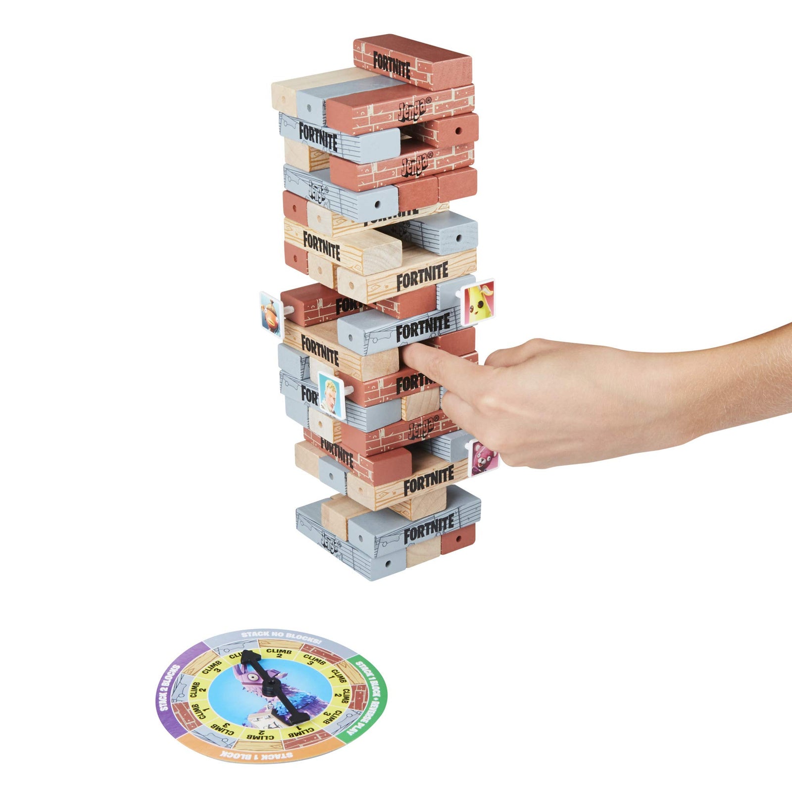 Hasbro Gaming Jenga: Fortnite Edition Game, Wooden Block Stacking Tower Game for Fortnite Fans, Ages 8 & Up