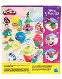 Play-Doh Disney Princess Cupcakes Playset Arts and Crafts Toy for Kids 3 Years and Up with 6 Non-Toxic Cans Including Dual Sparkle
