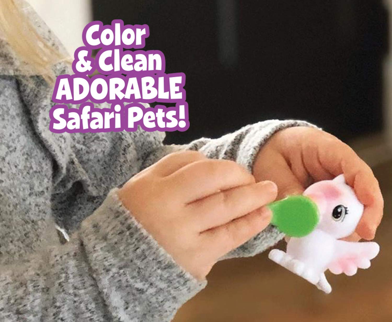 Crayola Scribble Scrubbie Safari 2 Pack Animal Toy Set Age 3+ , Zebra/Bird