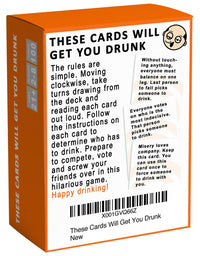 These Cards Will Get You Drunk - Fun Adult Drinking Game for Parties
