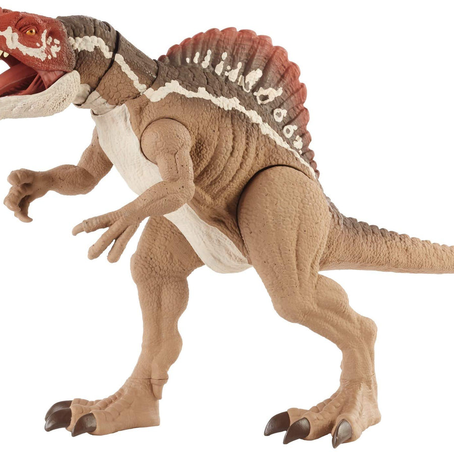 Jurassic World Extreme Chompin' Spinosaurus Dinosaur Action Figure, Huge Bite, Authentic Decoration, Movable Joints, Ages 4 Years Old & Up