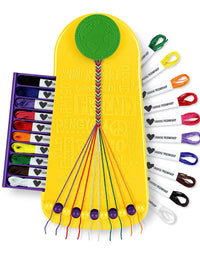 Choose Friendship, My Friendship Bracelet Maker, 20 Pre-cut Threads (Craft Kit / Kids Jewelry Kit)

