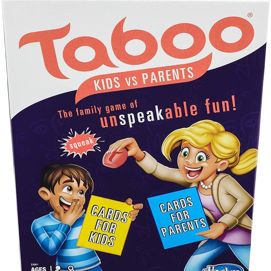 Taboo Kids vs. Parents Family Board Game Ages 8 and Up, Brown