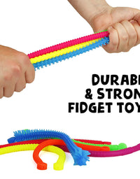 Fidget Toys and Sensory Toys by BUNMO - Textured Stretchy Strings and Super Sensory Fidget Toys. Fidget Toys for Adults and Kids. Ideal Stocking Stuffers & Stocking Stuffers for Teens - 6 Pack
