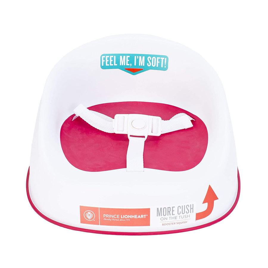 Prince Lionheart Booster Squish Seat, Flashbulb Fuchsia