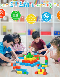 Magnetic Blocks, 28 Pieces 1.34 inch Large Magnetic Building Blocks, 3D Magnetic Cubes for Kids, Preschool Educational Construction Kit, Sensory Montessori Toys Kids Blocks for Boys Girls Toddlers
