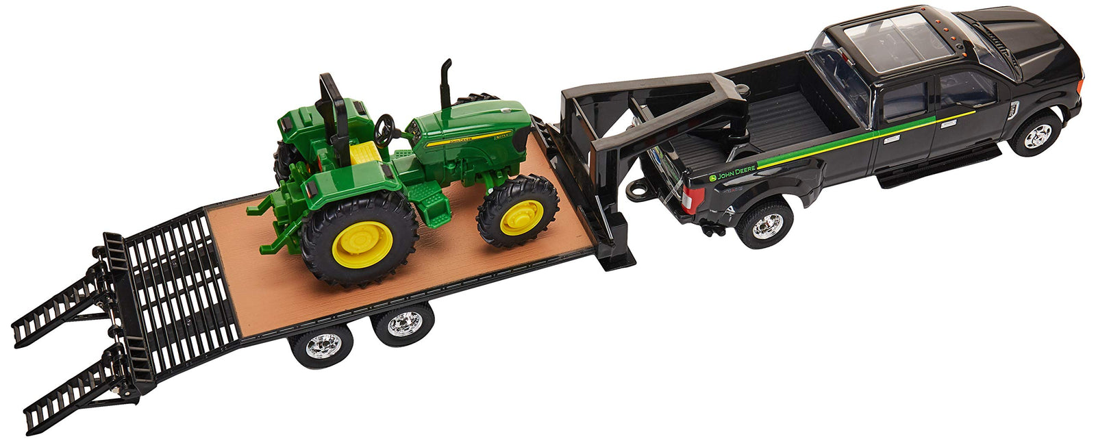 TOMY John Deere Tractor & Ford Pickup with Gooseneck Trailer